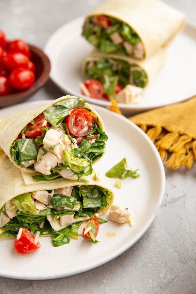 Classic High-Protein Chicken Caesar Wrap