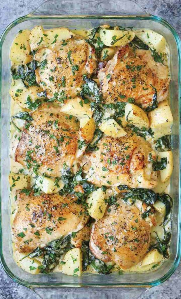 Garlic Parmesan Chicken Thighs