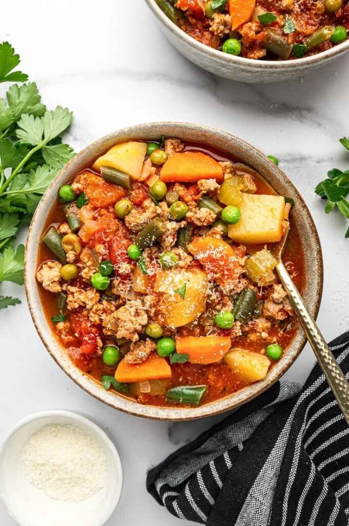 Ground Turkey Vegetable Soup
