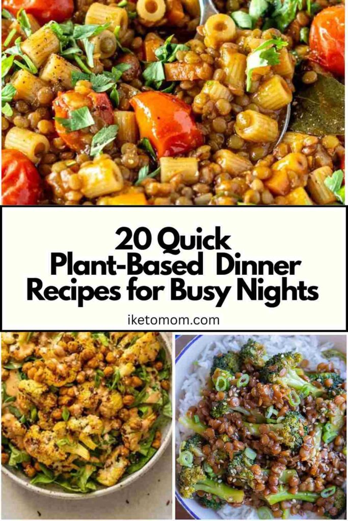 Plant-Based Dinner Recipes for Busy Nights