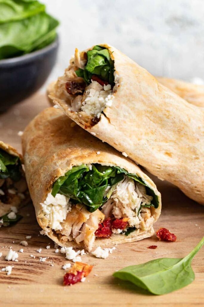 Sun-Dried Tomato Chicken Caesar Wrap