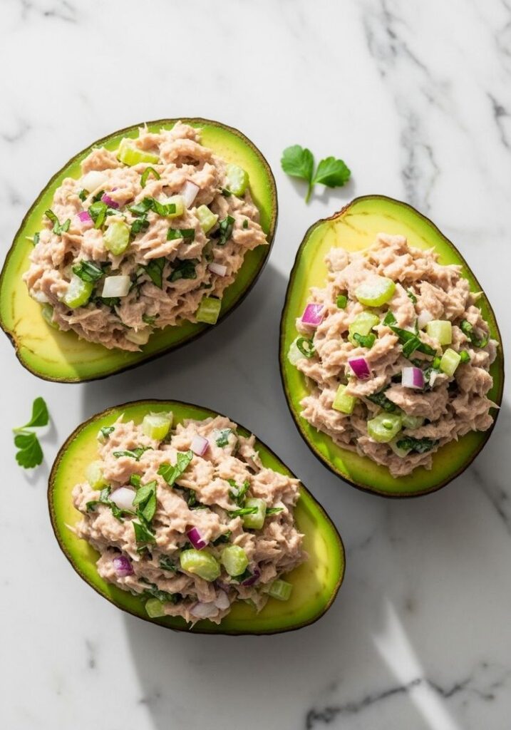 Tuna Stuffed Avocados